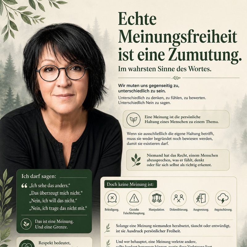 Echte Meinungsfreiheit ist eine Zumutung