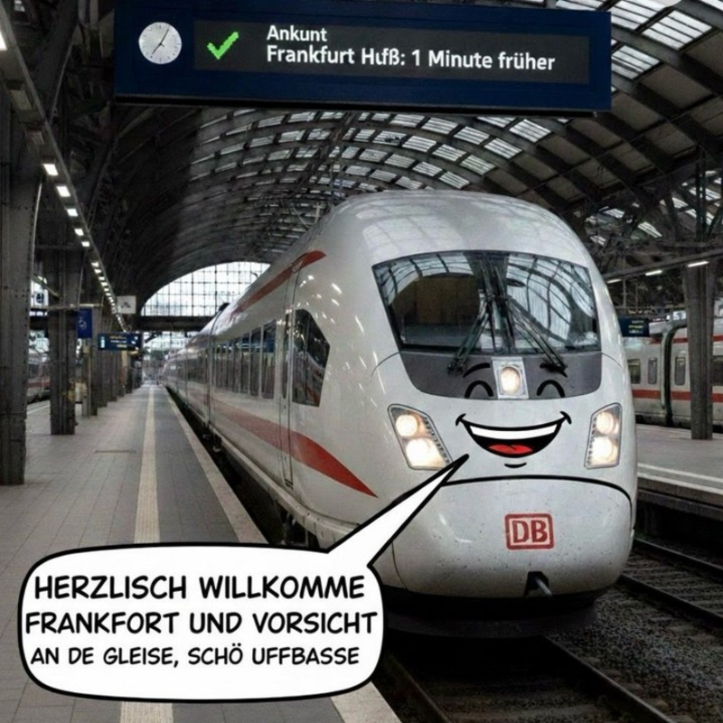 Vorsischt an de Gleise